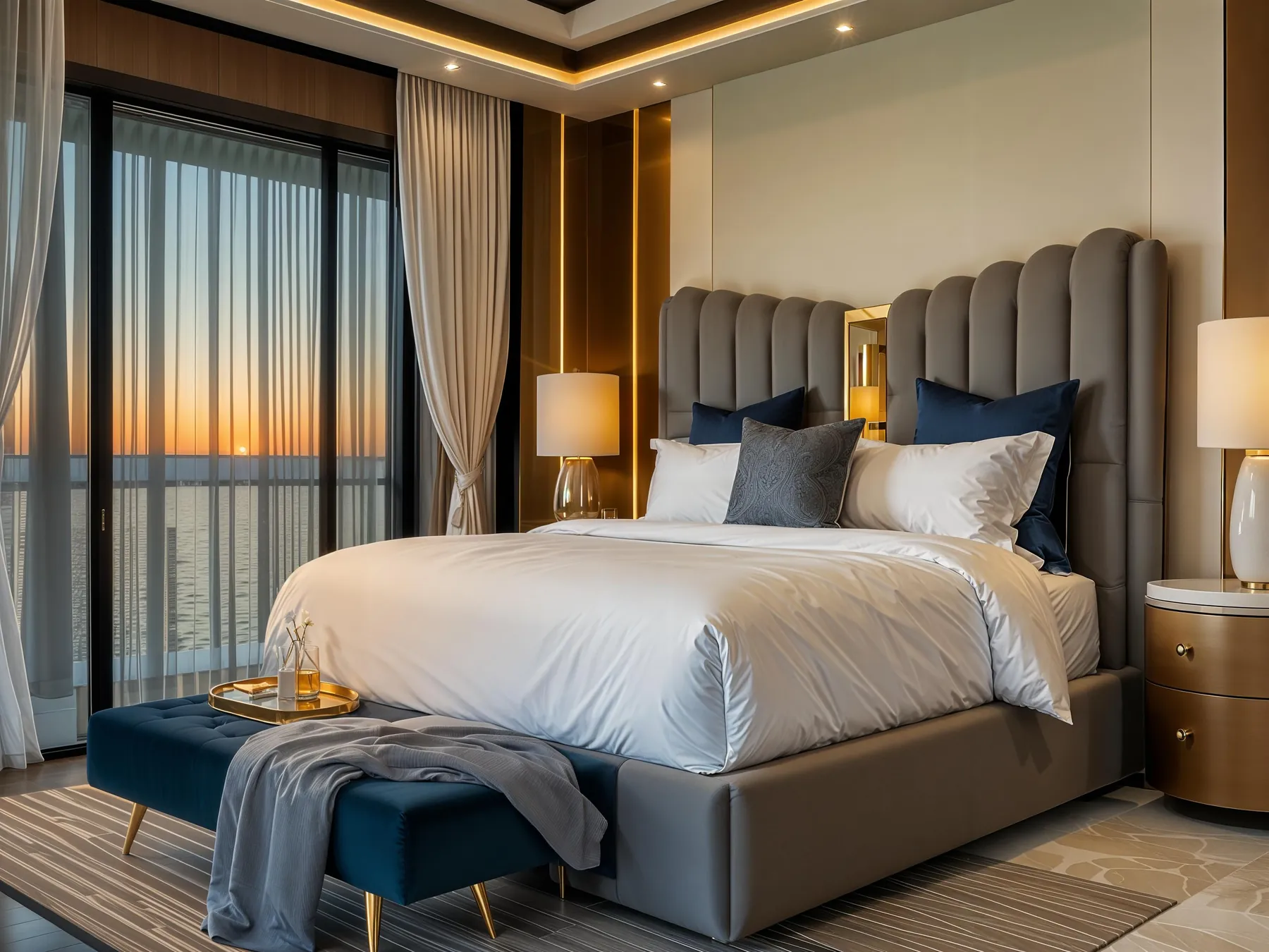 Guest Bedroom at Sunset