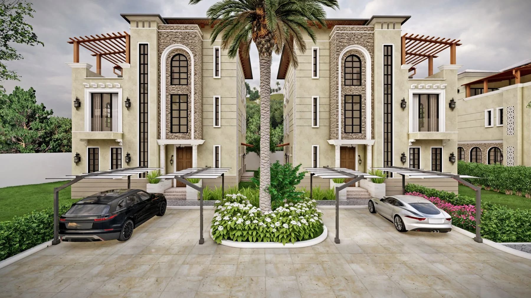 Villa Entrance Elevation