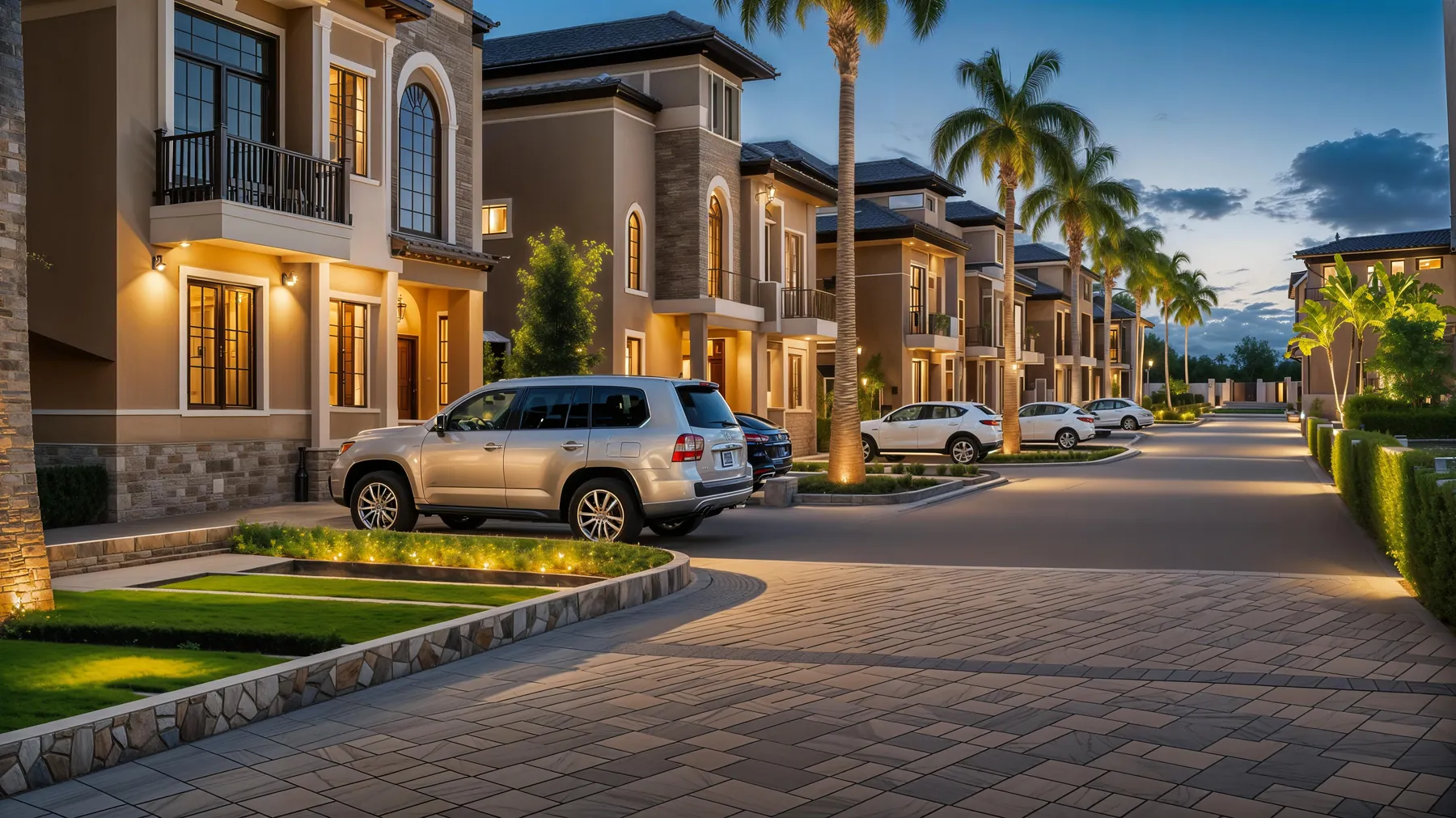 Villa Street at Dusk