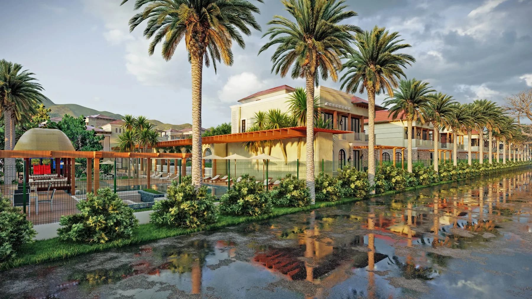 Villas by the Water Feature