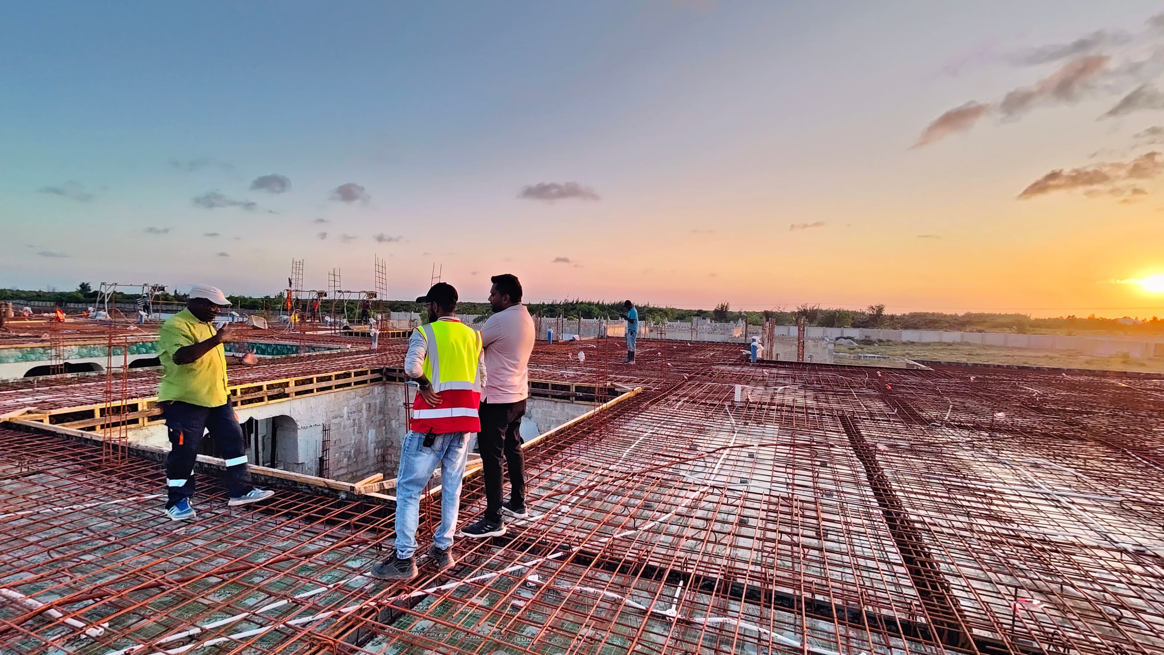 Evening Site Inspection - Slab Work